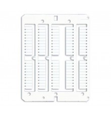 Маркировка для клемм ДКС, жесткая, 4х10мм. Период 4мм. Белая  NUTB1040  DKC