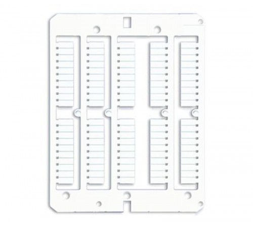 Маркировка для клемм ДКС, жесткая, 4х10мм. Период 4мм. Белая  NUTB1040  DKC