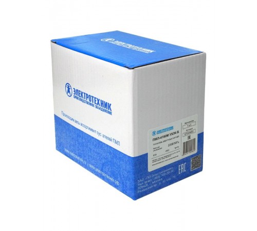 ПМЛ-4160М УХЛ4 Б, 220В/50Гц, 1р+1з, 63А, нереверсивный, без реле, IP20, пускатель электромагнитный (ЭТ)  ET509650  Электротехник