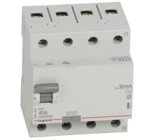 Выключатель дифференциальный (УЗО) RX3 4п 40А 30мА тип AC  402063  Legrand