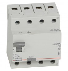 Выключатель дифференциальный (УЗО) RX3 4п 40А 30мА тип AC  402063  Legrand