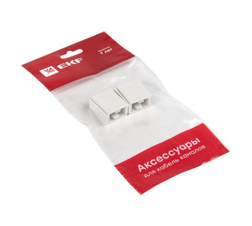 Соединитель (20х10) (4 шт) Plast EKF PROxima Белый    conw-20-10x4   EKF 