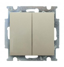 ABB Basic 55 Шампань Переключатель 2-х клавишный  1012-0-2171   2CKA001012A2171  ABB