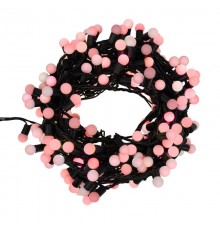 Гирлянда "Мультишарики" 17,5мм, 20 м, черный ПВХ, 200 диодов, цвет красный  303-502  NEON-NIGHT