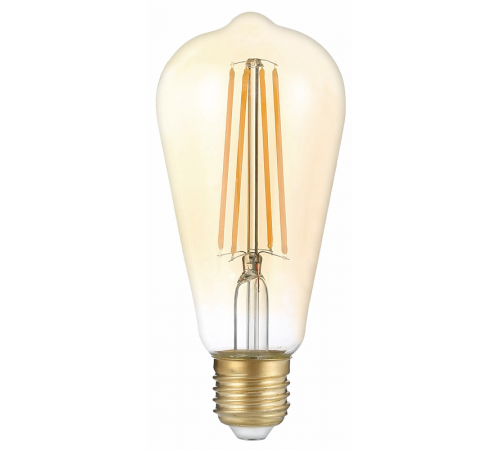 Лампа светодиодная Black LED Filament ST64 E27 8W Golden 740lm 2400К  157802008  Gauss