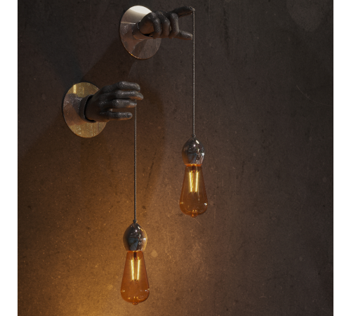 Лампа светодиодная Black LED Filament ST64 E27 8W Golden 740lm 2400К  157802008  Gauss