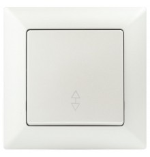 Переключатель Intro Solo 4-103-06 одноклавишный 10А-250В, IP20, СУ, перламутр  Б0053582  Intro