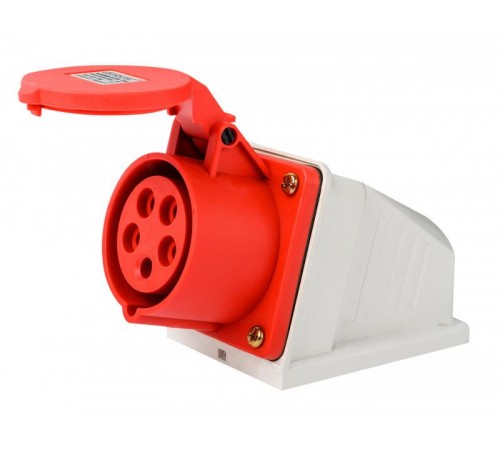 Розетка стац. 3Р+РЕ+N 32А 380В IP44 РС-103  26195DEK  DEKraft