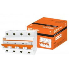 Выключатель автоматический четырехполюсный ВА47-100 100А D 10кА  SQ0207-0044  TDM