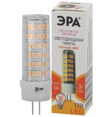 Лампа светодиодная STD LED JC-5W-12V-CER-827-G4 5Вт керамика капсула теплый белый свет  Б0056749  ЭРА