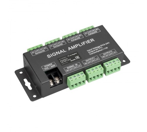 Усилитель сигнала LN-SPI-6CH (5-24V) (arlight, IP20 Металл, 1 год)  033094  Arlight