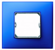 Simon 27 Рамка декоративная, 1 пост, (+суппорт), S27 Neos, Матовый, васильковый  27771-67  Simon