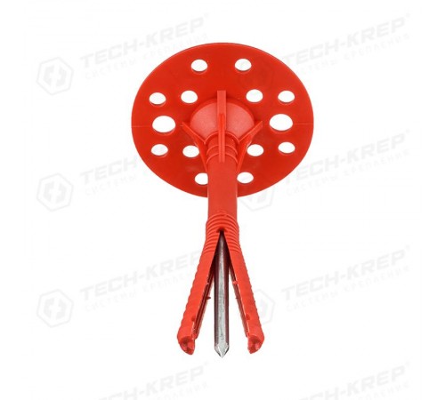 Дюбель для теплоизоляции с термоголовкой 10х120 (50 шт) - пакет ( 1,539 кг)  124470  Tech-KREP