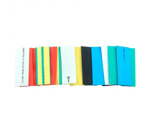 Термоусаживаемая трубка ТУТ нг 30/15 набор:7 цветов по 3шт. 100мм. EKF PROxima  tut-n-30  EKF