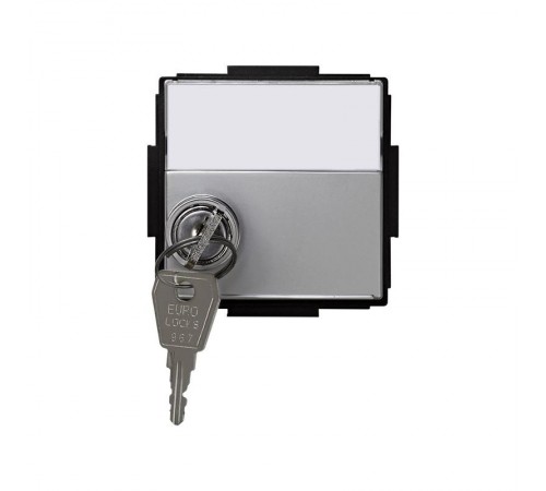 Simon 27 Крышка откидная для розетки с универсальным замком, (+ключ 2шт), IP44, IK09, Scudo, Top Impact, алюм  2705091-033  Simon