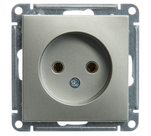 W59 Шампань Розетка без заземления без шторок, 16А  RS16-153-4-86  SE