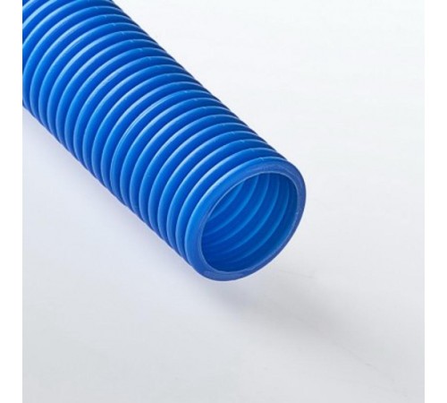 Труба гибкая гофрированная ПНД 63мм для МПТ (15м) синий  26300С  Рувинил