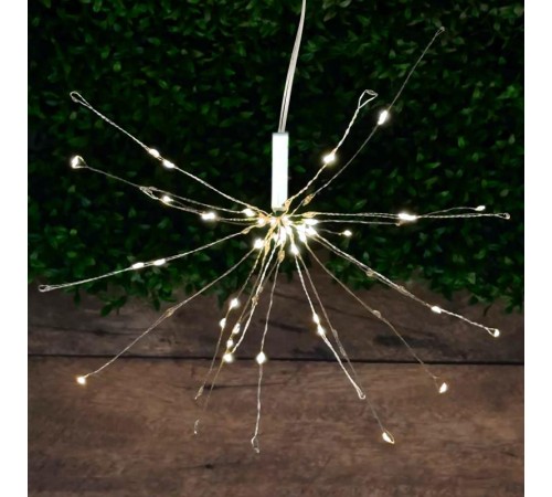 Cветильник садовый декоративный подвесной Фейерверк на солнечной батарее ERAUF024-02  Б0044217  ЭРА