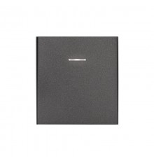 Выключатель STRONG 1 кл проходной (переключатель) с подсветкой 10А с/у графит  KR-78-0716-6  Kranz