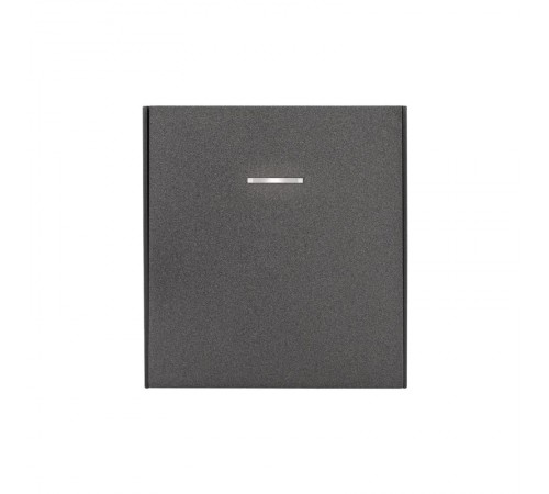 Выключатель STRONG 1 кл проходной (переключатель) с подсветкой 10А с/у графит  KR-78-0716-6  Kranz