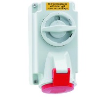 Розетка настенная с блокировкой 16А 5p IP44 QC 1161 I 1611-Bals I Bals