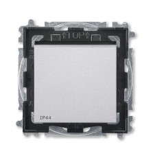 ABB Levit Серебро / дымчатый чёрный Переключатель перекрёстный 1-кл. IP44  3559H-A07940 70  2CHH597940A4070  ABB