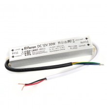 Трансформатор электронный для светодиодной ленты 30W 12V IP67 (драйвер), LB007 FERON  48053  FERON