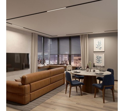 Светильник MAG-FLAT-25-L1000-30W Warm3000 (BK, 100 deg, 24V) (Arlight, IP20 Металл, 3 года)  034216  Arlight