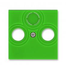 ABB Levit Зелёный / дымчатый чёрный Накладка для розеток TV-R / TV-R-SAT Зелёный  5011H-A00300 67  2CHH080300A4067  ABB