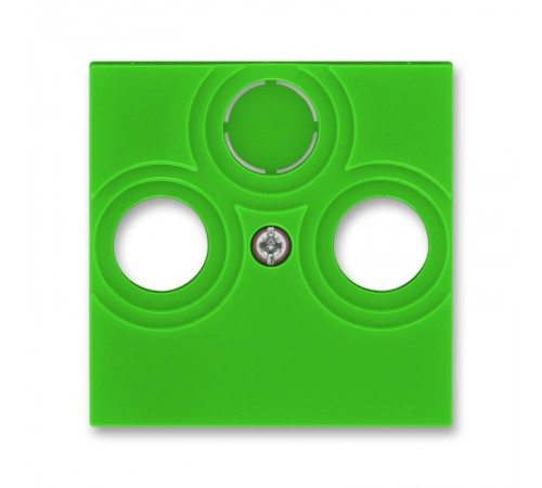 ABB Levit Зелёный / дымчатый чёрный Накладка для розеток TV-R / TV-R-SAT Зелёный  5011H-A00300 67  2CHH080300A4067  ABB