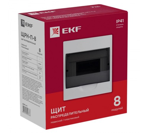Щит распределительный навесной ЩРН-П-8 IP41 EKF PROxima  pb40-n-8  EKF
