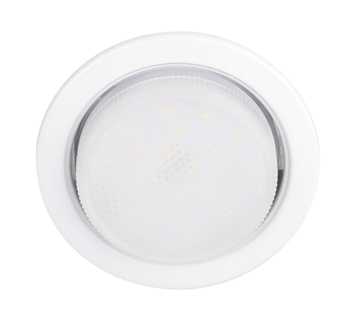 Светильник точечный встраиваемый под лампу PGX53 10639. 1 белый /10 шт. в уп./ 106*39мм  .5017566  Jazzway