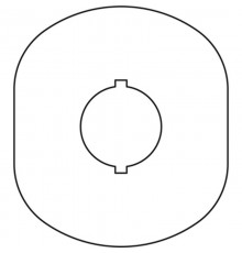 Шильдик MA6-1024 (желт.пласт. 1 место) с без текста  1SFA611930R1024  ABB
