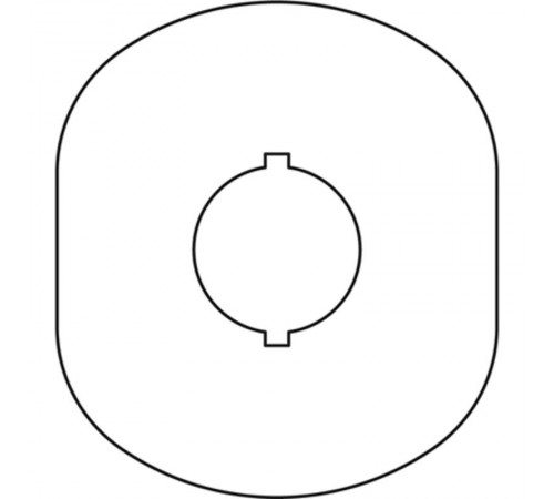 Шильдик MA6-1024 (желт.пласт. 1 место) с без текста  1SFA611930R1024  ABB