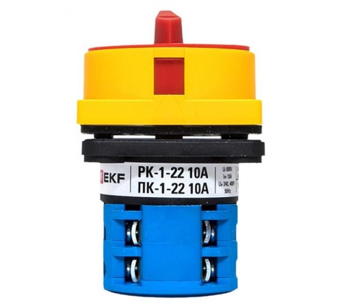 Переключатель кулачковый ПК-1-22 10А 2P "1-0-2" с блокировкой IP65  PROxima pk-1-22-10-a65 EKF
