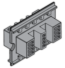 Держатель шины медной L=75мм (24шт)1STQ007427A0000  ABB