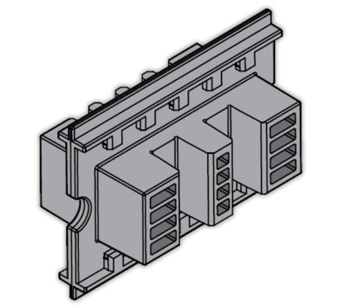 Держатель шины медной L=75мм (24шт)1STQ007427A0000  ABB
