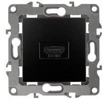 Розетка HDMI 12-3114-05  ,  антрацит  Б0027485  ЭРА