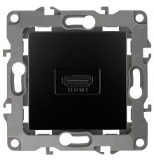 Розетка HDMI 12-3114-05  ,  антрацит  Б0027485  ЭРА