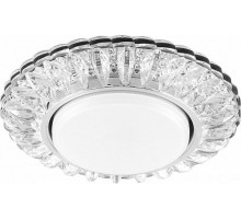 Светильник потолочный встраиваемый под лампу GX53 CD4026 20LED*2835 SMD 4000K, 15W GX53, без лампы, прозрачный, хром  29540  FERON
