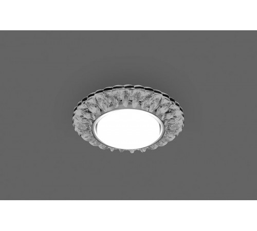 Светильник потолочный встраиваемый под лампу GX53 CD4026 20LED*2835 SMD 4000K, 15W GX53, без лампы, прозрачный, хром  29540  FERON