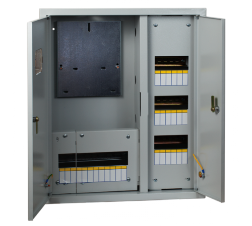 Щит учетно-распределительный встраиваемый ЩРУВ 3/30 2-х дверный (ВхШхГ) 530х620х165мм IP31 PROxima  mb13-3/30-2  EKF