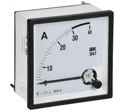 Амперметр Э47 30/5А кл. точн. 1,5 96х96мм  IPA20-6-0030-E  IEK