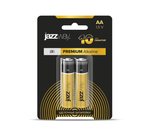 Батарейка LR 6 JAZZway PREMIUM Alkaline BL-2 арт.5026896