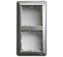 W59 Шампань Коробка 2-ая подъемная для наружного монтажа с рамкой  KP-252-48  SE