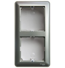 W59 Шампань Коробка 2-ая подъемная для наружного монтажа с рамкой  KP-252-48  SE