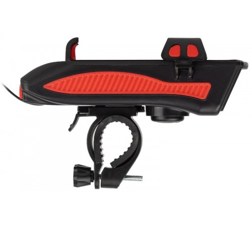 Фонарь велосипедный светодиодный VA-802 аккумуляторный powerbank сигнал держатель для телефона 5W  Б0058230  ЭРА