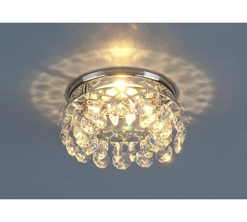 Светильник точечный встраиваемый 7070 MR16 СH/CL хром/прозрачный  a031474  Elektrostandard