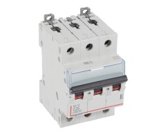 Выключатель автоматический трехполюсный DX3-E 6000 25А C 6кА  407293  Legrand