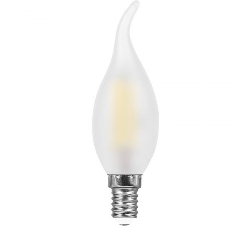 Лампа светодиодная LB-714 (11W) 230V E14 2700K филамент С35T матовая  38009  FERON